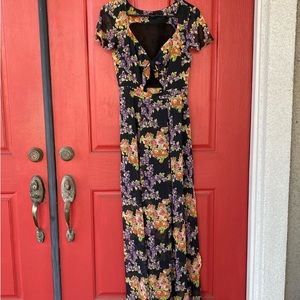 ASOS cut out floral dress. NWOT